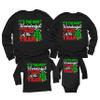 It's The Most Wonderful Time of The Year Christmas Matching Family Toddler Girl Boy Long Sleeve Shirt Black view 1