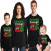 It's The Most Wonderful Time of The Year Christmas Matching Family Toddler Girl Boy Long Sleeve Shirt Black view 2