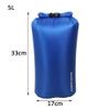 1 PCS Floating Waterproof Dry Bag, 3L/5L/10L/20L/35L Lightweight Waterproof Bag Drybag Sack for Beach, Fishing, Kayaking, Boating, Hiking, Camping (Blue,5L) view 2