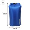 1 PCS Floating Waterproof Dry Bag, 3L/5L/10L/20L/35L Lightweight Waterproof Bag Drybag Sack for Beach, Fishing, Kayaking, Boating, Hiking, Camping (Blue,20L) view 2