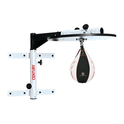 Century Martial Arts Fold-Away Wall Mount Speed Bag Platform with Bag | 6 Adjustable Heights | Space-Saving Boxing & MMA Training Equipment for Reflex, Timing & Coordination in Home Gym or Dojo