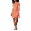 Amazon Essentials Women's Surplice Dress (Available in Plus Size), Red Floral Print, Small view 1