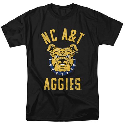 North Carolina A&T State University Official Aggies Logo Unisex Adult T Shirt,Black, 5X-Large