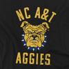 North Carolina A&T State University Official Aggies Logo Unisex Adult T Shirt,Black, 5X-Large view 2