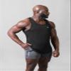 Jed North Men's Quick Dry Microfiber Bodybuilding Stringer Tank Top Y-Back Racerback,Black,XXX-Large view 3