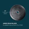 Ader 25lb Black Rubber Bumper Plates- Sold as a Pair view 2