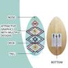 RIP 35" Azteque Wooden Skimboard view 2