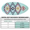 RIP 35" Azteque Wooden Skimboard view 3
