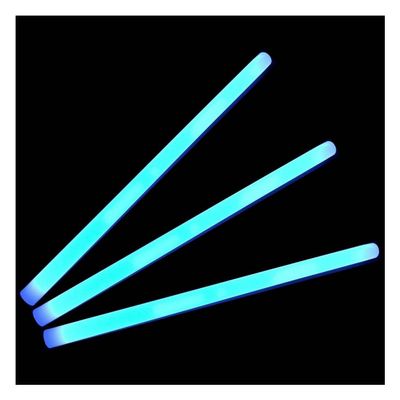 Glow With Us 12" Blue Industrial Grade Jumbo Light Sticks, 100 Count