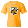 UGP Campus Apparel YS03 - UMBC Retrievers Arch Logo Youth T Shirt - Large - Gold view 1