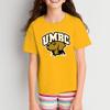UGP Campus Apparel YS03 - UMBC Retrievers Arch Logo Youth T Shirt - Large - Gold view 3