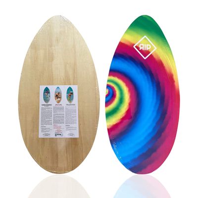 RIP 41" Tie Dye Wooden Skimboard