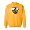 UGP Campus Apparel AW03 - UMBC Retrievers Arch Logo Crewneck Sweatshirt - Large - Gold view 1