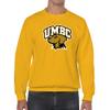 UGP Campus Apparel AW03 - UMBC Retrievers Arch Logo Crewneck Sweatshirt - Large - Gold view 4