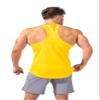 Jed North Men's Quick Dry Microfiber Bodybuilding Stringer Tank Top Weight-Training Y-Back Racerback,Yellow,Large view 2
