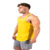 Jed North Men's Quick Dry Microfiber Bodybuilding Stringer Tank Top Weight-Training Y-Back Racerback,Yellow,Large view 4