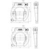 Abus 69353 Unisex Adult Support, Plain Colour, Universal view 3