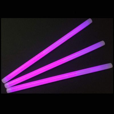 Glow With Us 12" Purple Industrial Grade Jumbo Light Sticks, 250 Count