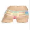Iridescent multicolor rave cutout strappy fitted bottoms (Medium) view 2