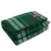 swiss link Swiss Link Military Surplus 90 x 62 Inch Insulating Indoor Outdoor Stain, Flame, and Water Resisting Classic Wool Plaid Washable Throw Blanket, Green, Green Plaid view 1