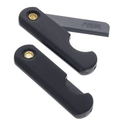 ASR Tactical 2-Pack Folding Ceramic Razor Blade, Micro EDC Escape Knife Survival Tool