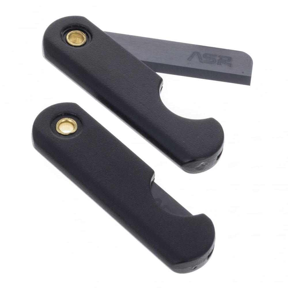 ASR Tactical 2-Pack Folding Ceramic Razor Blade, Micro EDC Escape Knife Survival Tool