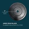 Ader 35lb Black Rubber Bumper Plates- Sold as a Pair view 2
