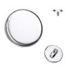 Pierced Owl Set of 10 G23 Impant Grade Titanium Flat Round Disc Internally Threaded Dermal Anchor Tops (14GA (1.6mm)) view 2