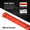 Buttendz Future Rubber Replacement Hockey Grip - Step Down Knob, Two-Tiered Player Knob with Twirl, Fits All Stick Sizes for Superior Control and Puck Feel (Fire, Black Drip) view 2