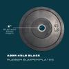 Ader 45lb Black Rubber Bumper Plates- Sold as a Pair view 2