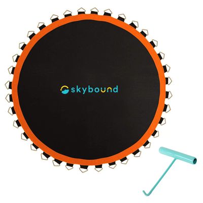 SkyBound 127" Premium Trampoline Mat w/Sunguard | Fits 12ft Frames with 72 V-Rings and 5.5" Springs | Compatible with Major Brands - Orange