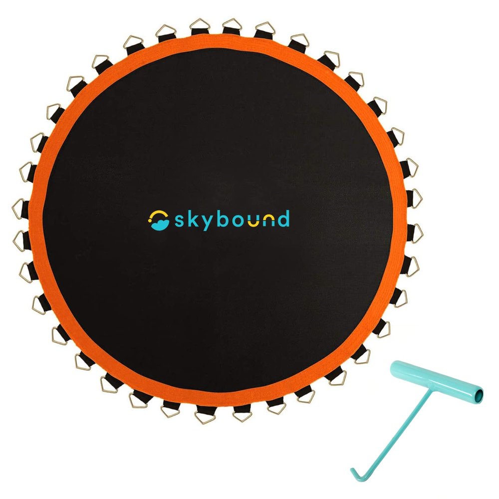 SkyBound 127" Premium Trampoline Mat w/Sunguard | Fits 12ft Frames with 72 V-Rings and 5.5" Springs | Compatible with Major Brands - Orange