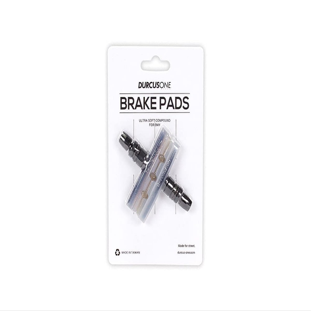 DURCUS ONE - Brake Pads Super Soft Compound - Clear Brake Face Height: 0.6 inches (14 mm), Brake Face Width: 2.4 inches (60 mm)