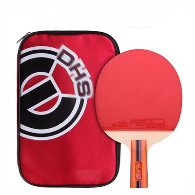 LINGOSHUN Table Tennis Set,Portable Ping Pong Paddle with 1 Carrying Bag for Beginners Adults Children Indoor Outdoor / 1 Pack/Short Handle