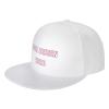 PrintOnDemand Custom Design 3D Print Flat Brim Hat-White, Add Your Text, Men Women Universal Snapback Hat Style 34, One Size view 2