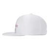 PrintOnDemand Custom Design 3D Print Flat Brim Hat-White, Add Your Text, Men Women Universal Snapback Hat Style 34, One Size view 3
