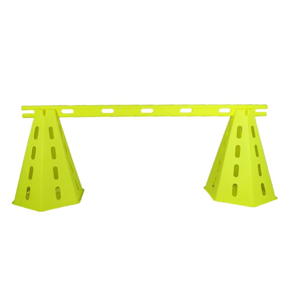 Agility Training Cone Football Training Cones and Hurdles,Agile Obstacle Cone with Adjustable Height,Children's Sensory Integration Training Equipment (Color : 1 Pole 2 Barrels)