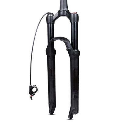Jejy 26 Inch Suspension Fork 1 1/8 Threadless Steerer Mountain Bike,26/27.5/29" Bicycle Magnesium Alloy Front Forks Disc Brake (Color : Black Remote Lockout, Size : 26)
