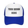 PrintOnDemand Mesh Trucker Hat-Blue, Personalized Text Front, for Men & Women Style 05 view 1