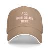 Adjustable Design Your Own Baseball Cap-Natural, with Your Text Image Photo, Custom Hats for Men & Women Style 17 view 2