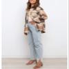UANEO Womens Plaid Shacket Button Down Wool Blend Fall Flannel Shirt Jacket (Brown-XS) view 2