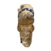 dinofactory T-Rex Golf Head Cover Dinosaur Driver Headcover (Beige Gold) view 3