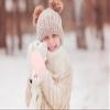 Slivery Color Toddler Gloves Kids Mittens Winter Warm Lined Fleece Gloves Waterproof Snow Baby Mitten for Boys Girls view 2