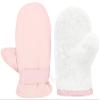 Slivery Color Toddler Gloves Kids Mittens Winter Warm Lined Fleece Gloves Waterproof Snow Baby Mitten for Boys Girls view 3