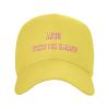Adjustable Design Your Own Curved Brim Hat-Yellow, Custom Name Text Word, for Travel Beach Style 26 view 2