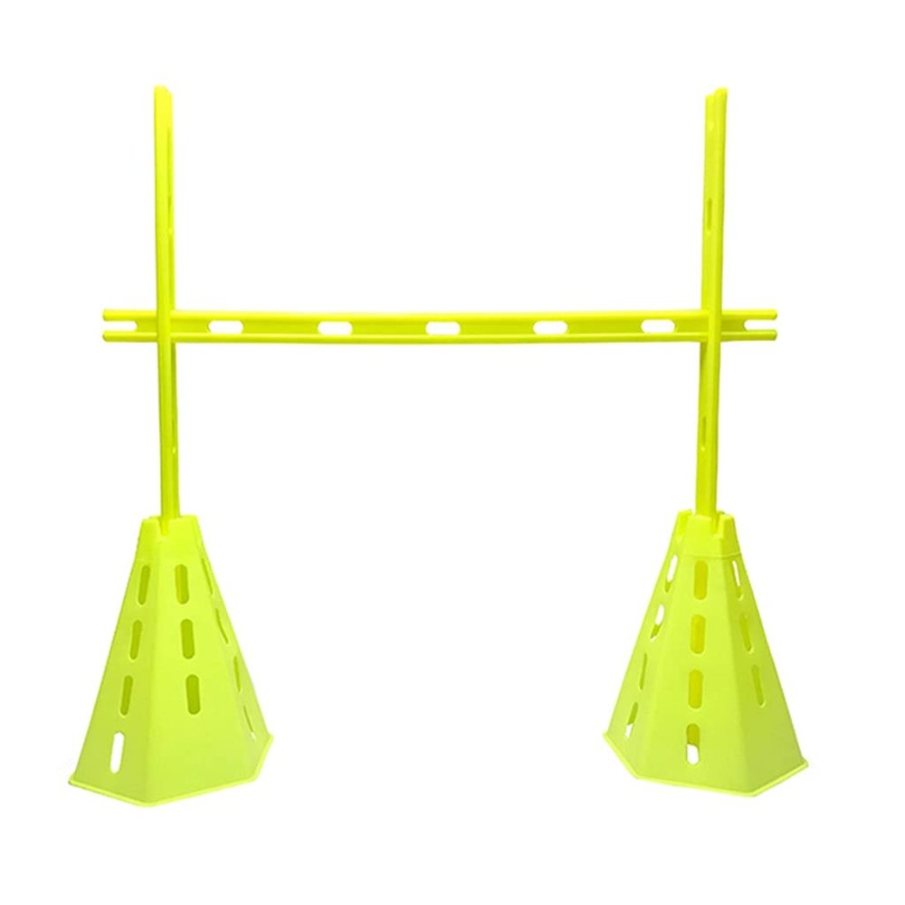 Agility Training Cone Football Training Cones and Hurdles,Agile Obstacle Cone with Adjustable Height,Children's Sensory Integration Training Equipment (Color : 3 rods and 2 Barrels)