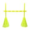 Agility Training Cone Football Training Cones and Hurdles,Agile Obstacle Cone with Adjustable Height,Children's Sensory Integration Training Equipment (Color : 3 rods and 2 Barrels) view 1