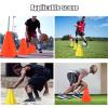 Agility Training Cone Football Training Cones and Hurdles,Agile Obstacle Cone with Adjustable Height,Children's Sensory Integration Training Equipment (Color : 3 rods and 2 Barrels) view 3
