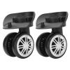2 Pcs Luggage Suitcase Wheels, Replacement Luggage Wheels Swivel Luggage Mute Wheel Outdoor Mute Double Row Wheel with Multiple Screws for Drawbar Box Code Case view 1