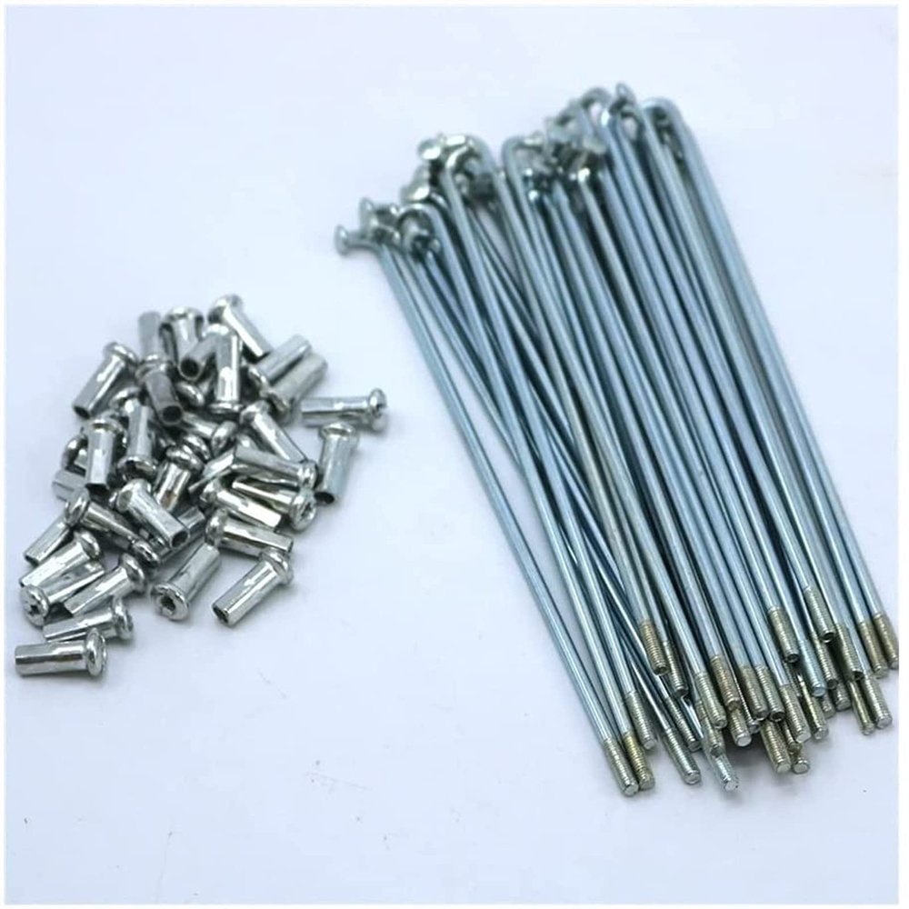 chensong Spokes Nipples Bike Spokes Electric 12G Diameter 2.5mm Length 56-240mm Spokes #45 Steel + Nipples 37pcs/lot Spokes Fit Fit Fit Fit for Bikes Cycling Spokes(165mm)